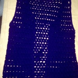Purple, crochet vest!